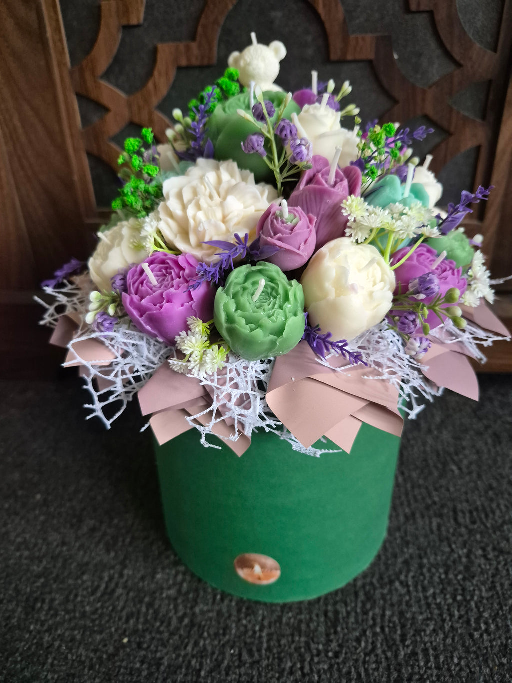 Luxury Candle Bouquet – Handmade Gift