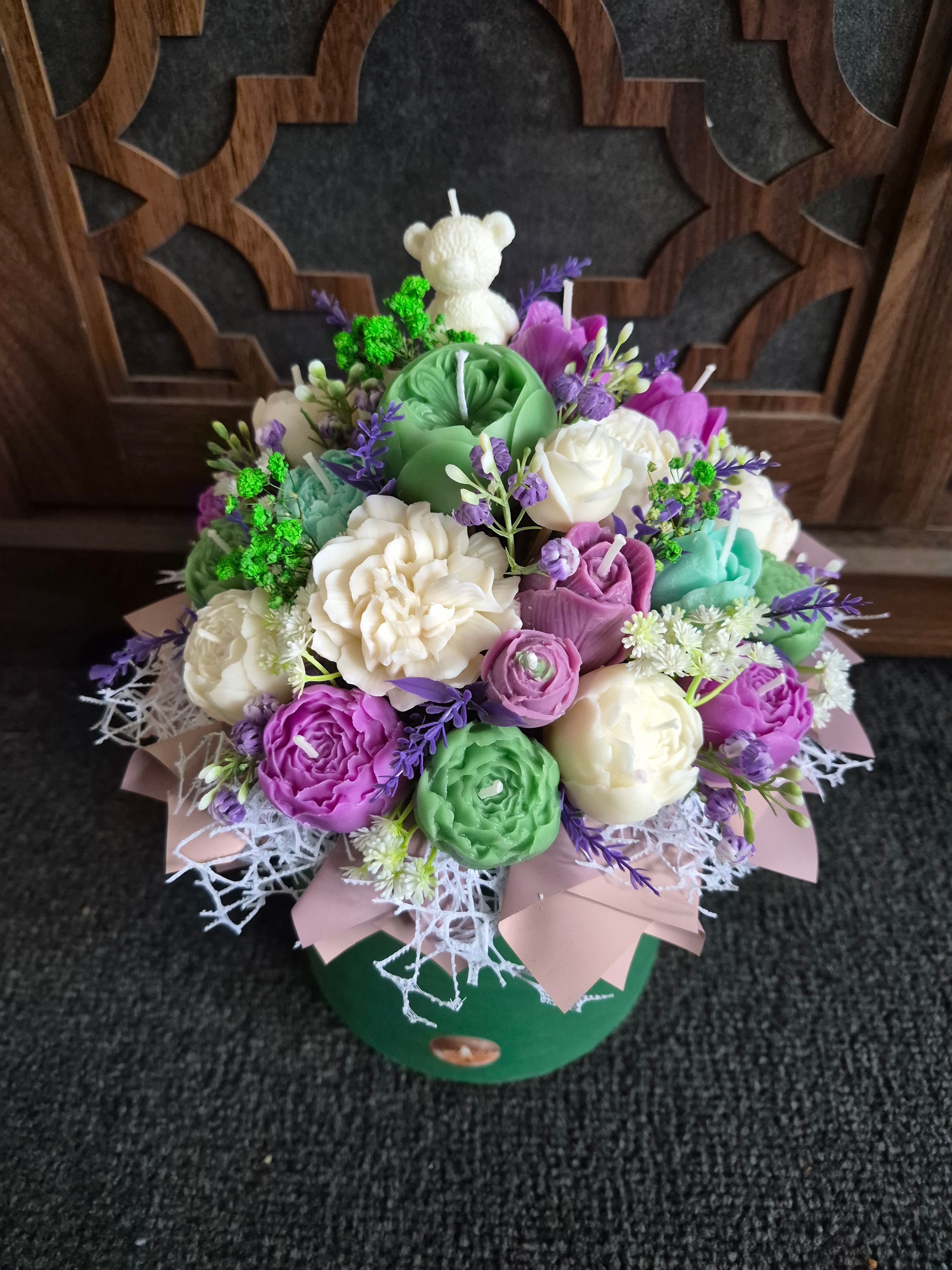 Luxury Candle Bouquet – Handmade Gift