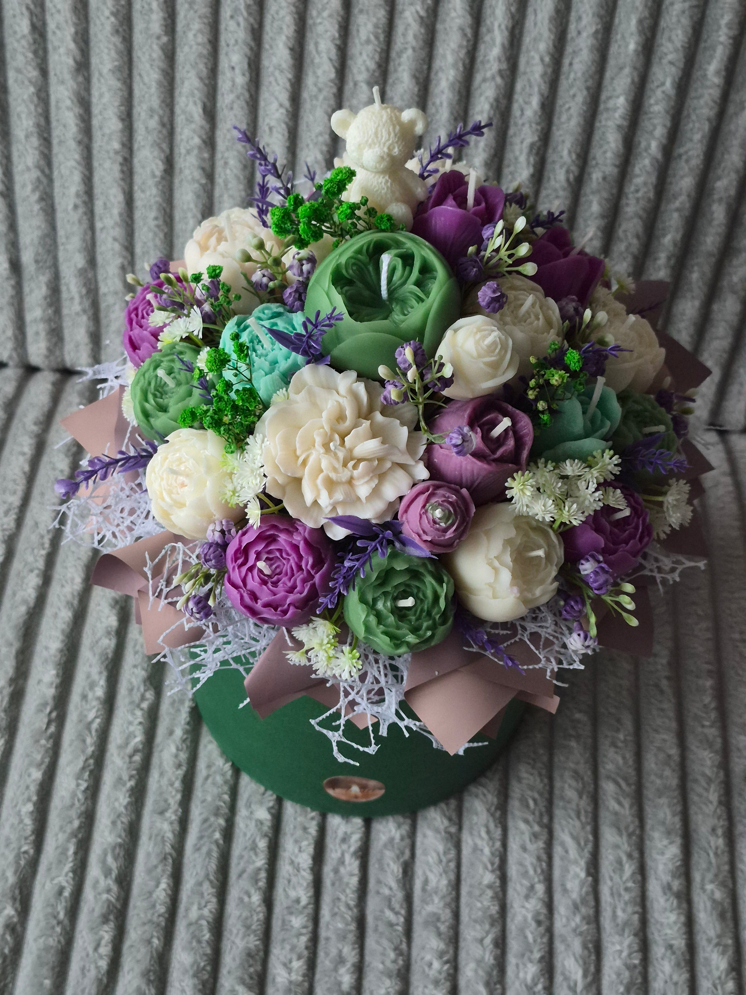 Luxury Candle Bouquet – Handmade Gift