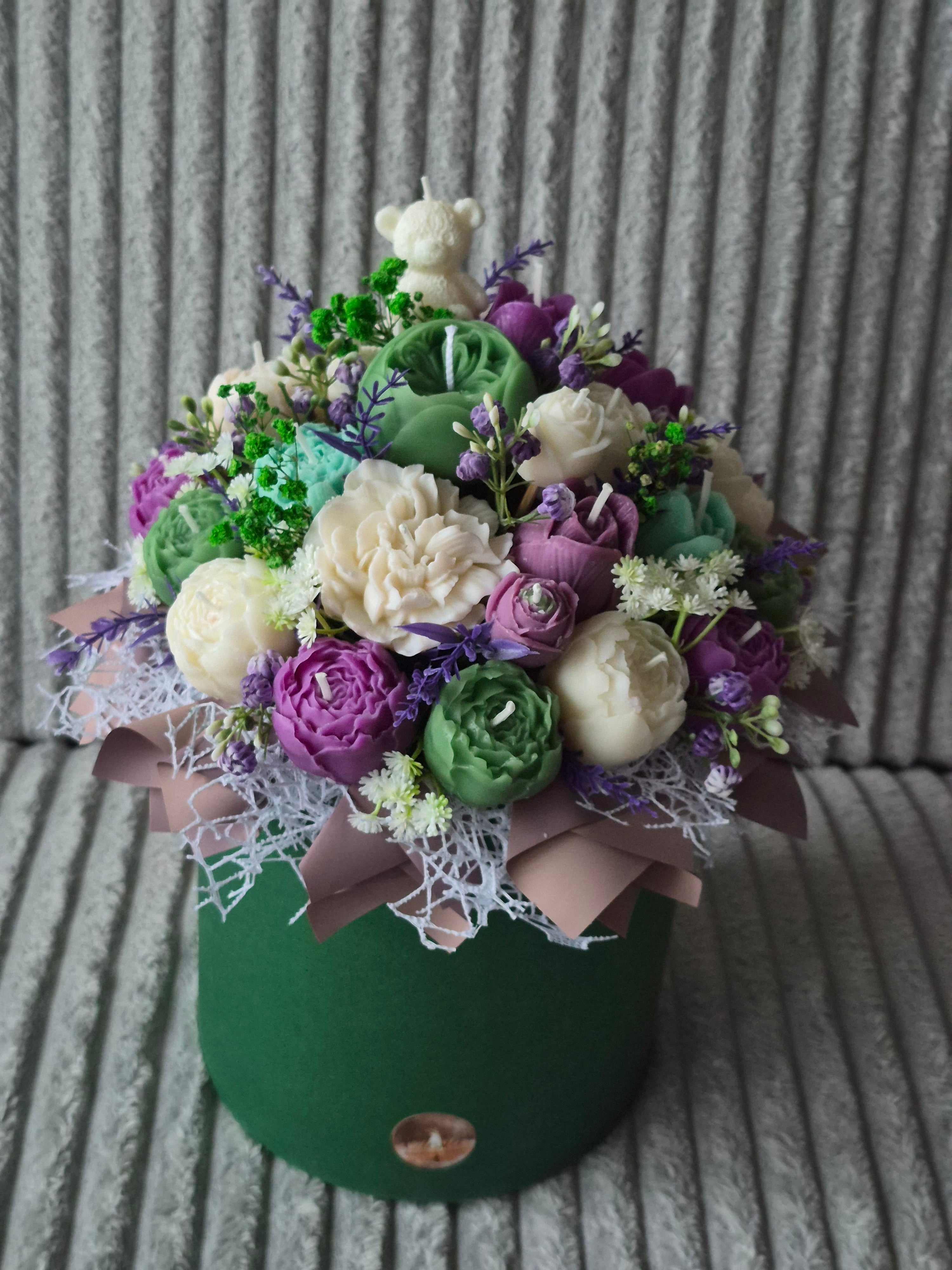 Luxury Candle Bouquet – Handmade Gift