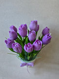 Handmade Tulip Candle Bouquet