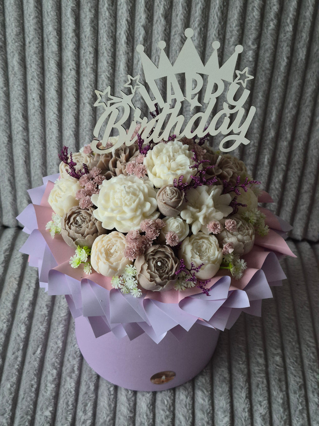 Elegant Handmade Candle Bouquet