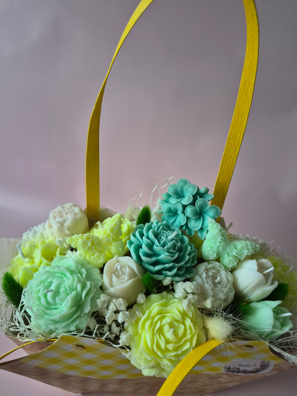 Luxury Handmade Candle Flower Basket