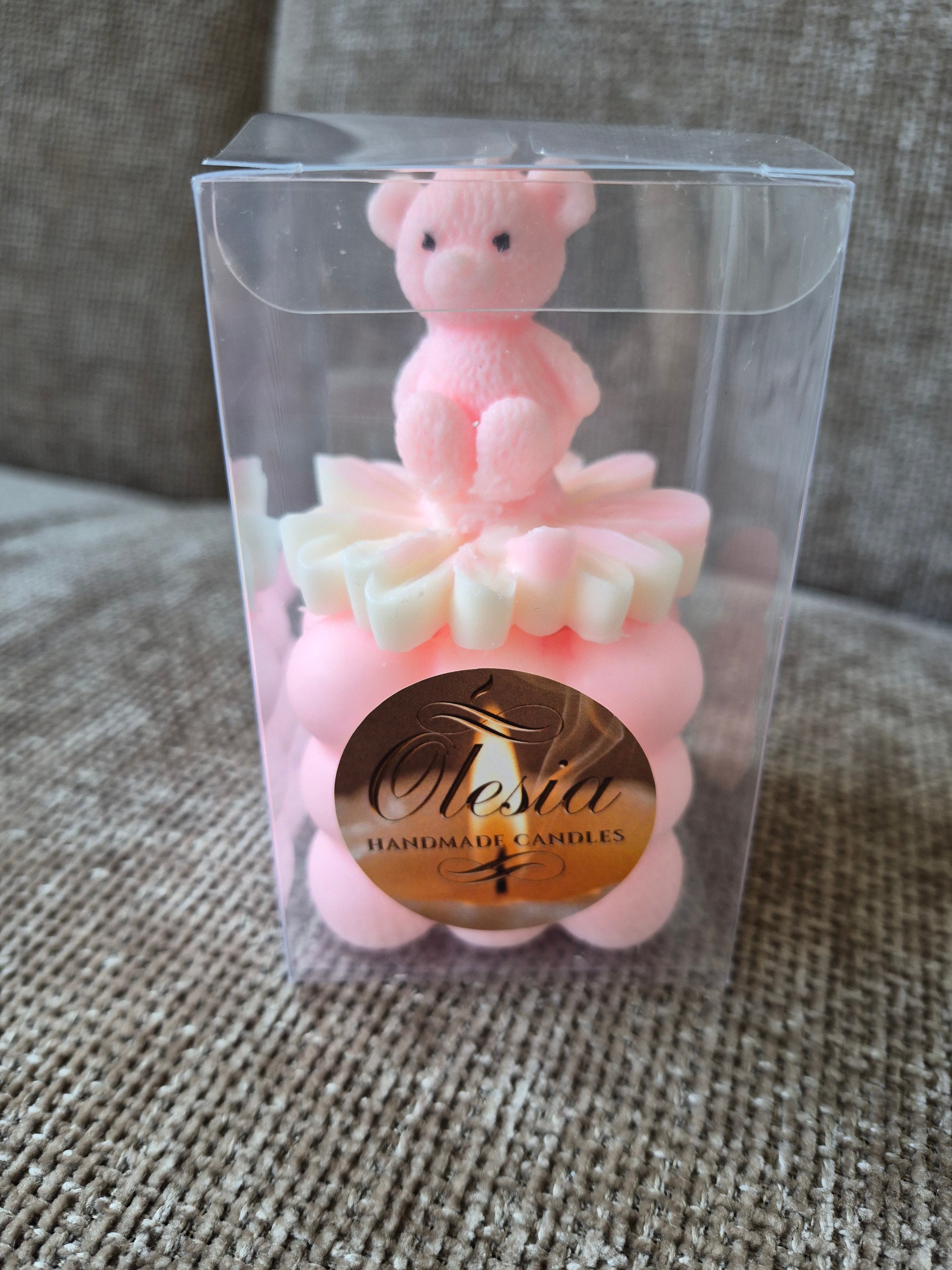 Teddy Bear Bubble Candle