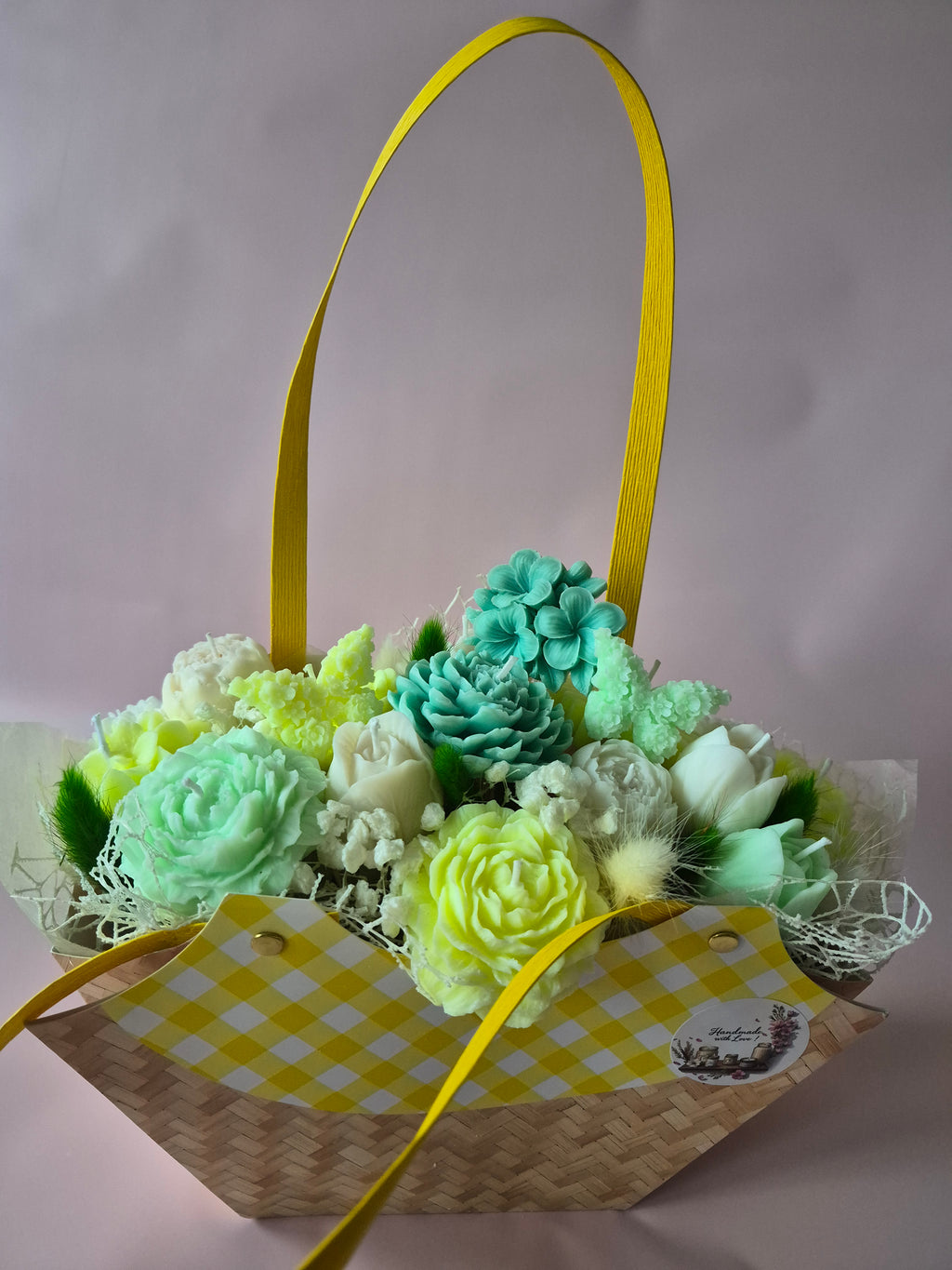 Luxury Handmade Candle Flower Basket