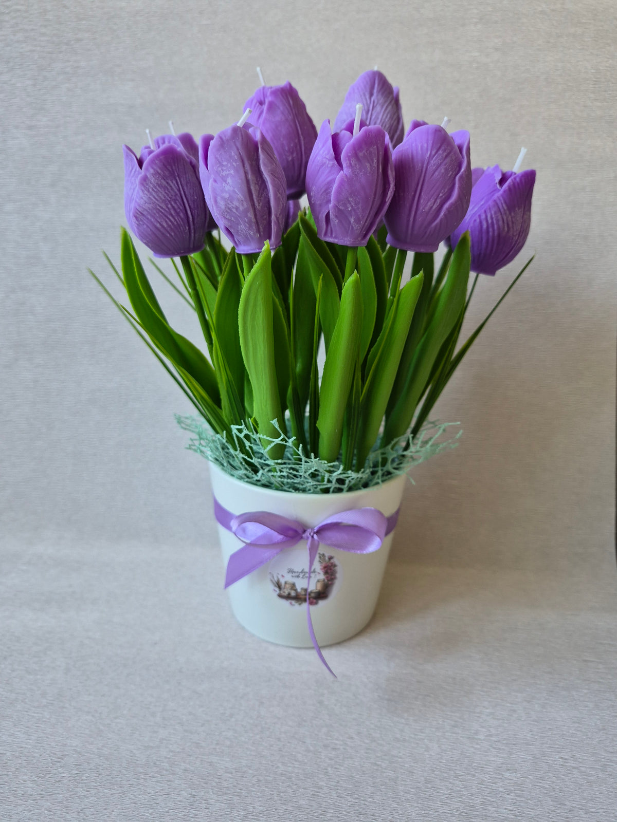 Handmade Tulip Candle Bouquet