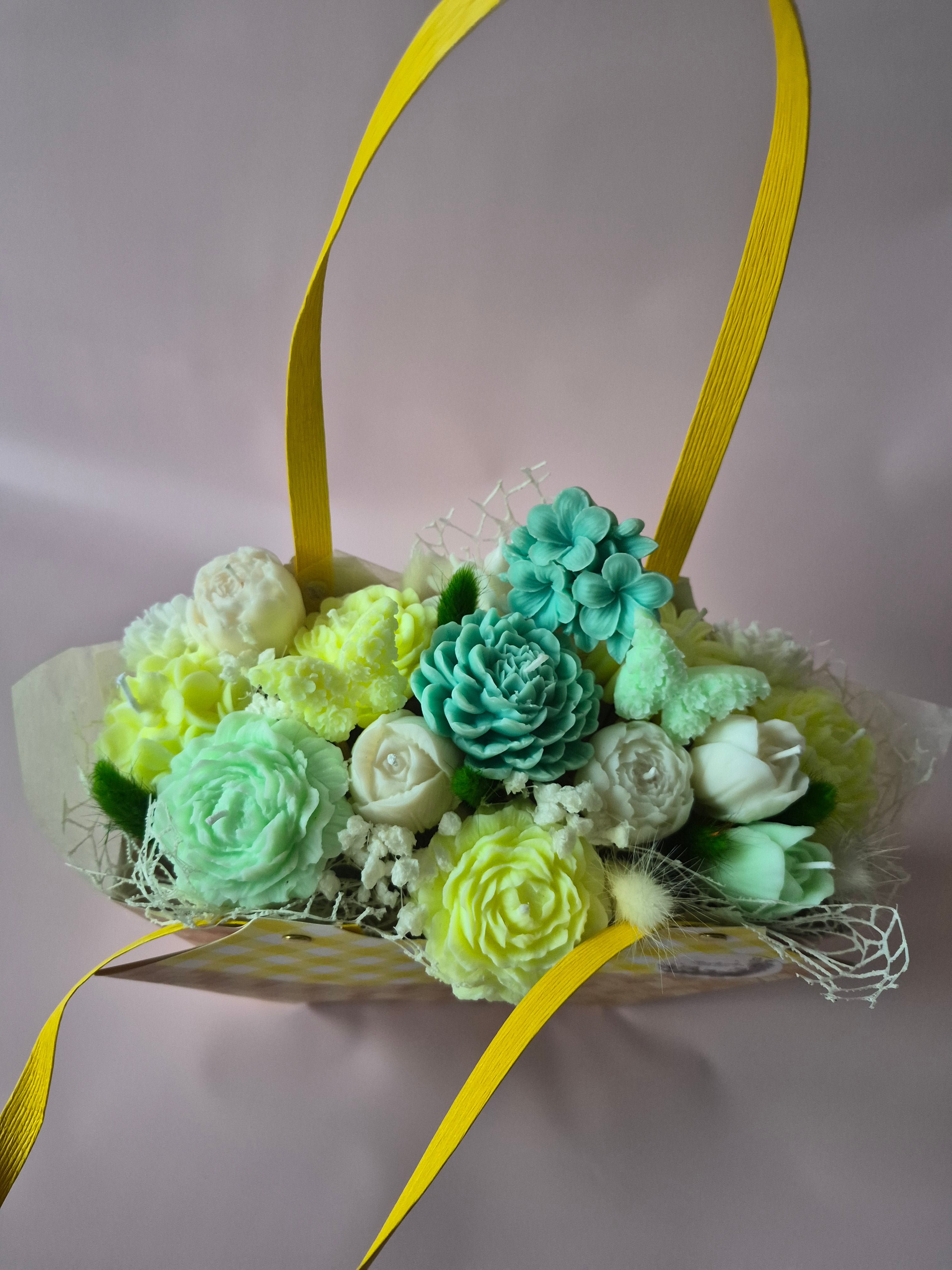 Luxury Handmade Candle Flower Basket