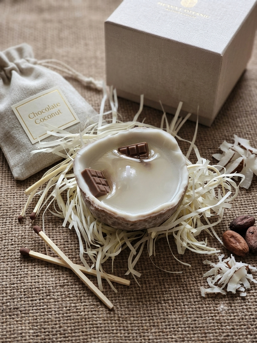Coconut Candle – Coconut Scent | Handmade Soy Wax Candle