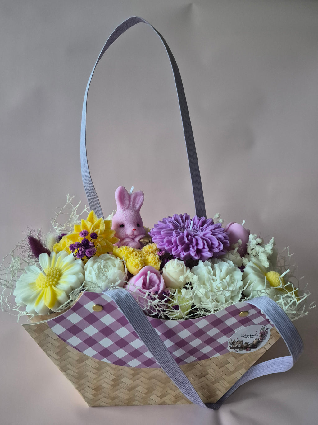 Luxury Handmade Candle Flower Basket