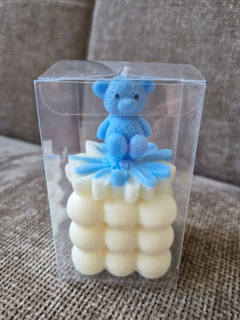 Teddy Bear Bubble Candle