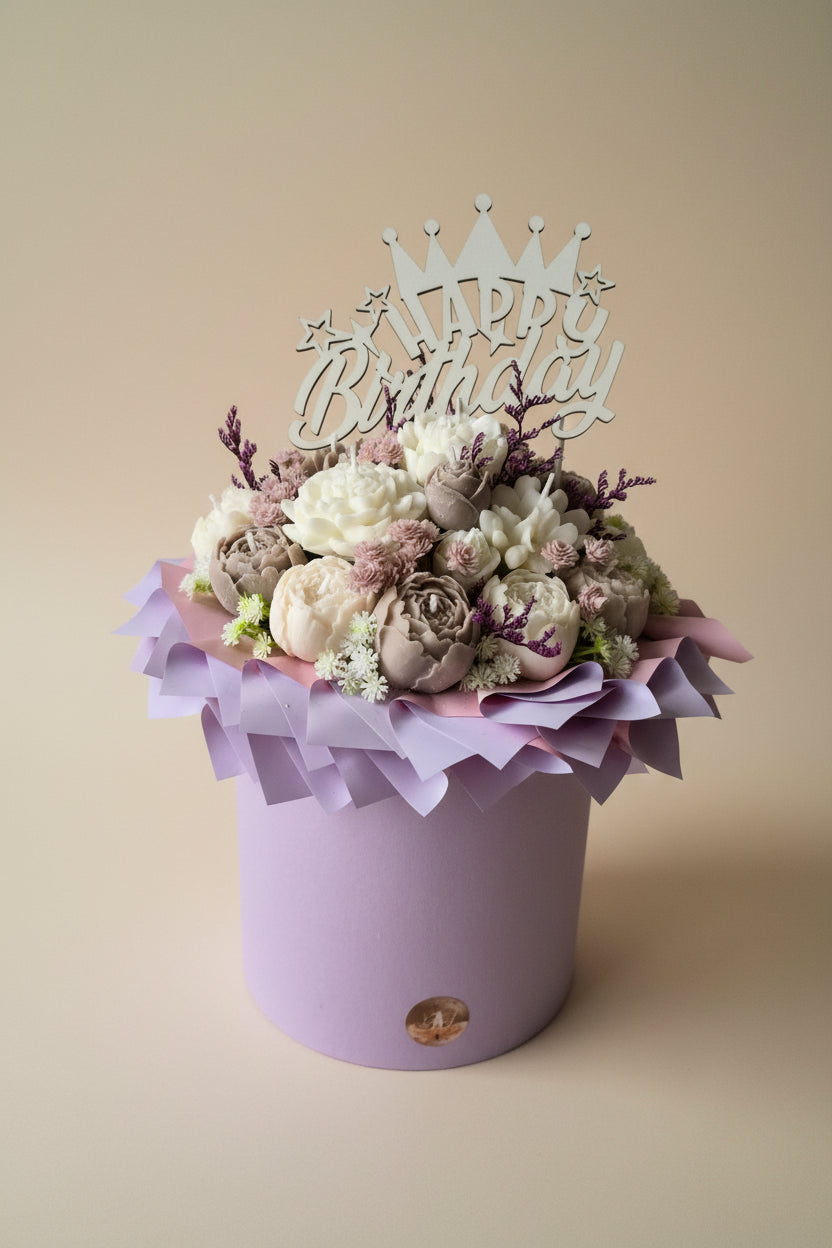 Elegant Handmade Candle Bouquet