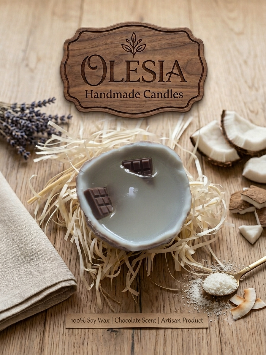 Coconut Candle – Coconut Scent | Handmade Soy Wax Candle