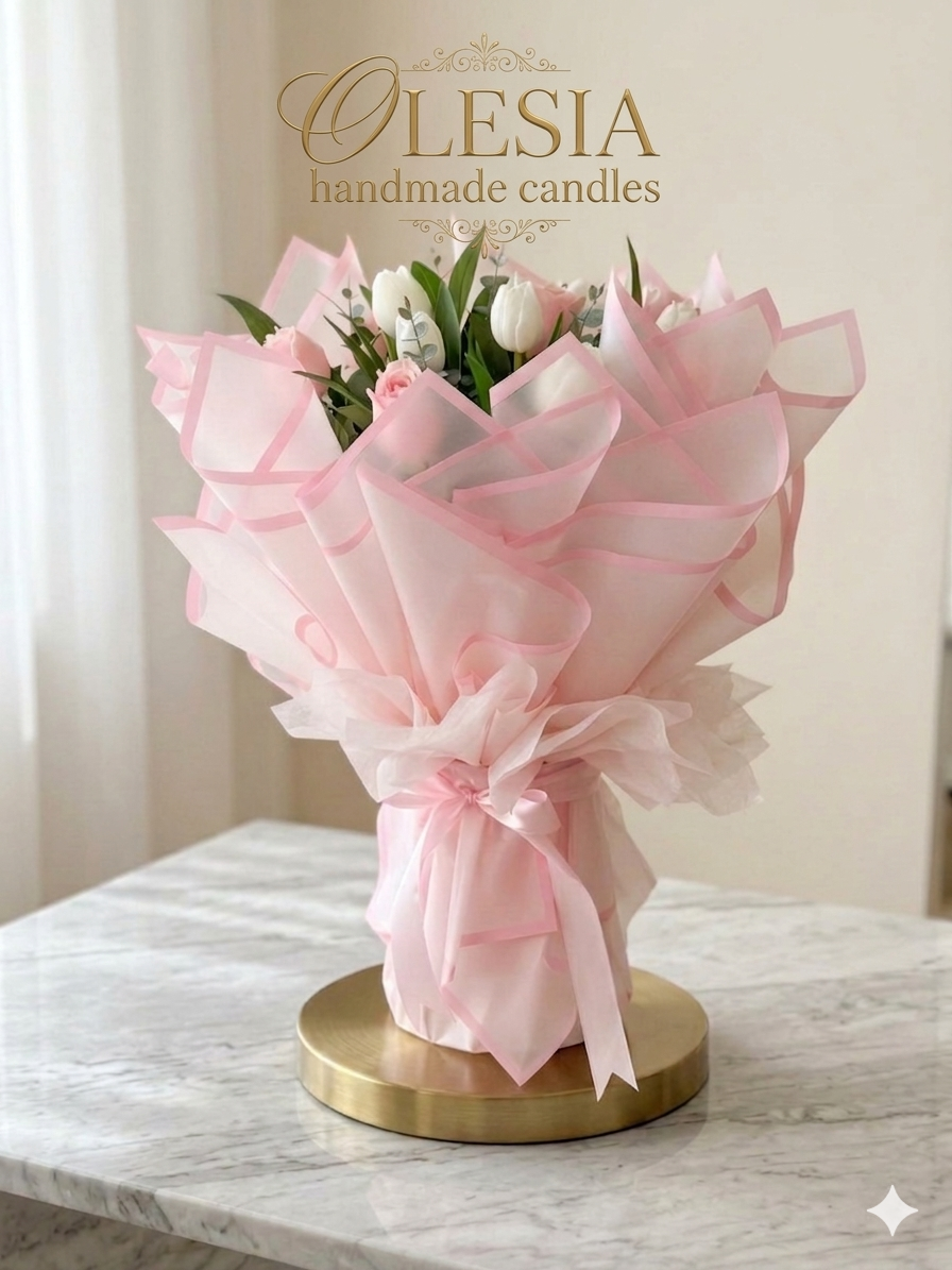 Tulip Candle Bouquet – Handmade Luxury Gift