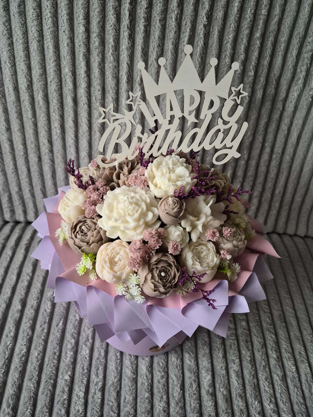 Elegant Handmade Candle Bouquet
