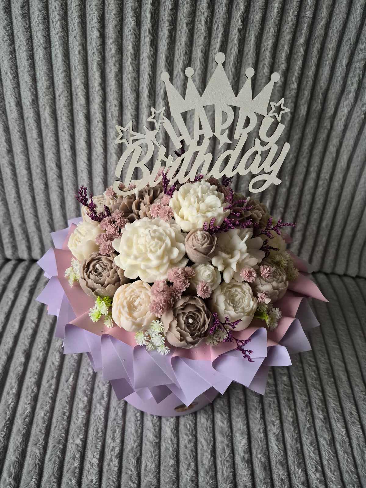 Elegant Handmade Candle Bouquet