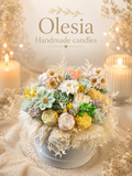 Elegant Handmade flower candle bouquet